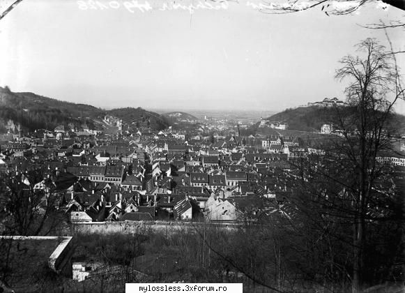 brasov, asadar prezint orasul meu prin 1924. panorama. catre centru, str. michael weiss (fosta Eu
