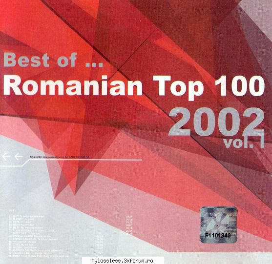 romanian top 100 vol.1 (best  1. (00:03:27) hi-q esti dragostea mea   2. (00:04:20) Eu