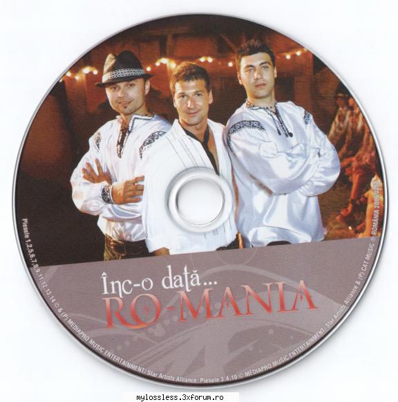 ro-mania inc-o  1. (00:03:21) ro-mania cele mai  2. (00:04:22) ro-mania  3. Eu