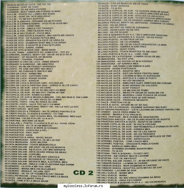 istoria manelelor vol.10 mp3 [150.mp3] 2005 mp3 tracklist: