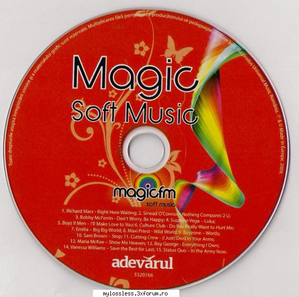 magic soft music  1. (00:04:13) richard marx right here  2. (00:05:05) sinead o'connor Eu