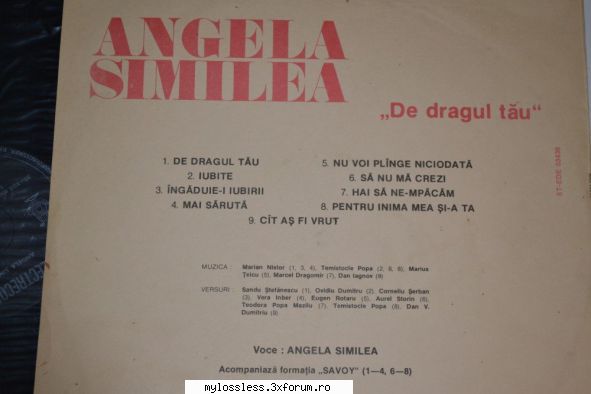 angela similea dragul tau (1984) (vinyl rip) similea- dragul similea- similea- ingaduie-i similea-