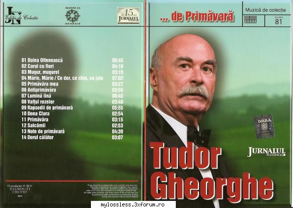 tudor gheorghe ...de primavara 2009 [flac] doina carul flori3. mugur, mugurel4. marie, marie/ dor,