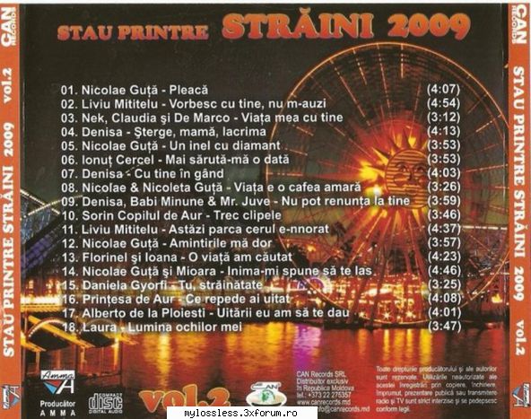 stau printre straini 2009 vol.2 album mp3 320kbps tracklist: