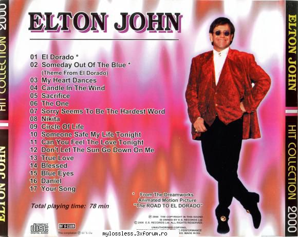 elton john hit collection 2000               someday out the