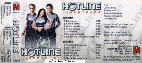 request albume, melodii format flac !:::... are cineva albumul hotline 2000, format flac?