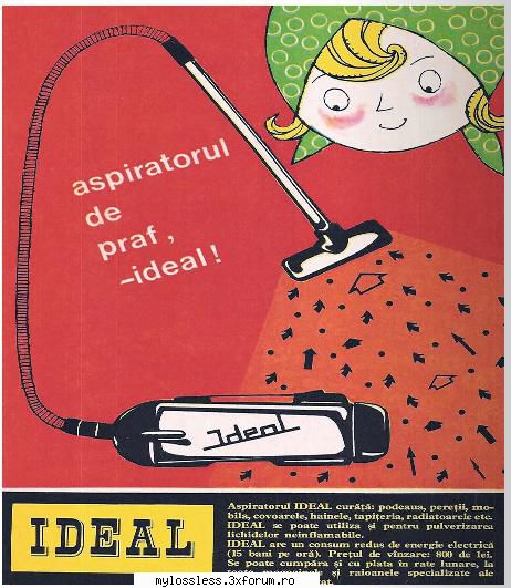 diverse reclame comuniste romanesti diverse lucruri s.m.d reclama aspirator ideal Eu