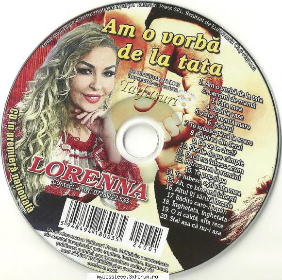 lorenna vorba tata (2024) (album original) lorenna vorba tata (2024) (album vorba lacrimi fata spal