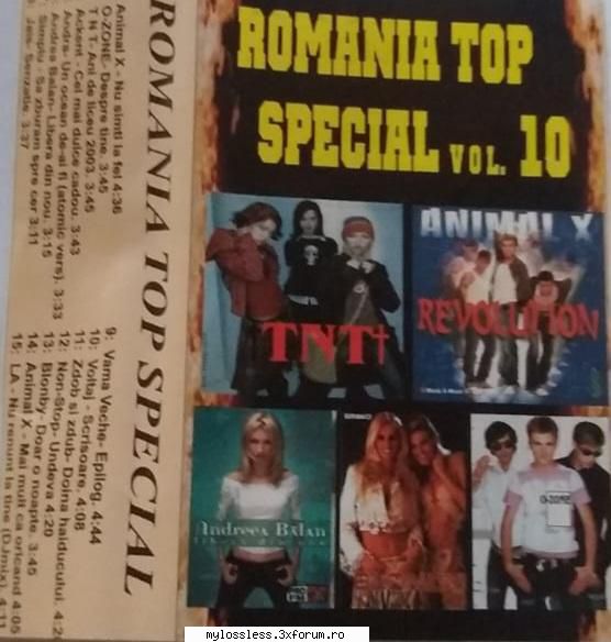 romania top special vol. (album original) romania top special vol. (album animal simti fel02 o-zone