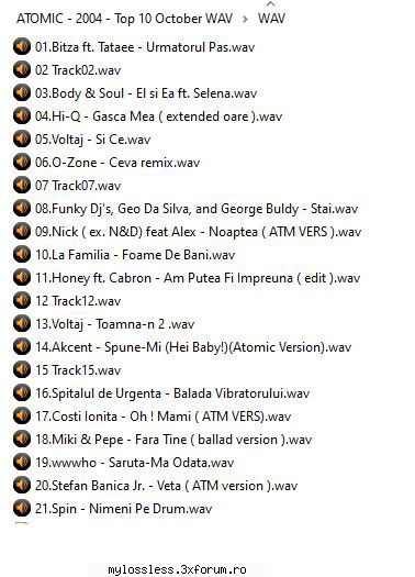 request albume, melodii format flac !:::... ...  și lista piese inclusiv piesa