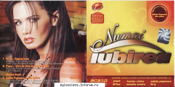 numai iubirea retail  1. (00:03:27) pepe numai  2. (00:03:47) all stars lumea  3. Eu