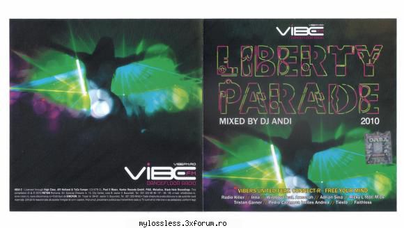 liberty  1. (00:04:00) vibers united feat. connect-r free your mind  2. (00:05:00) pedro Eu
