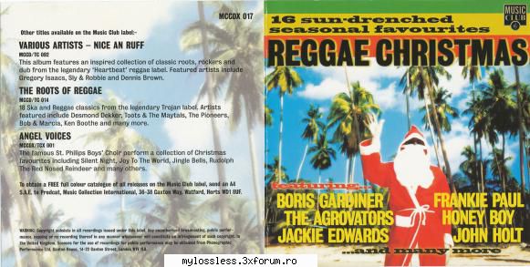 reggae  1. (00:04:42) boris gardiner the meaning christmas    2. (00:02:34) nikashra Eu