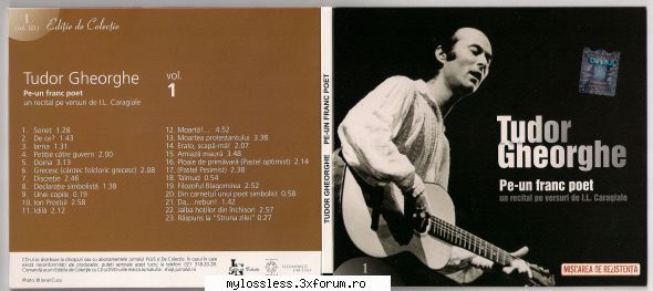 tudor gheorghe flac) tudor gheorghe muzica colectie vol.101 -(mag)- 2009  1. (00:01:34) tudor Eu
