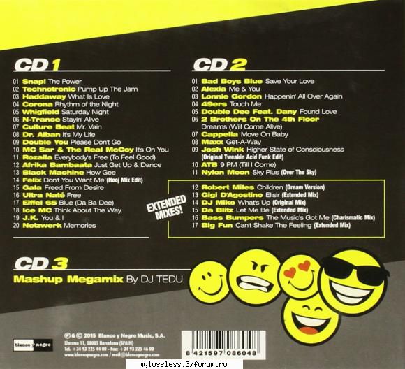 - snap! - the power (3:46)
02 - - pump up the jam (3:36)
03 - haddaway - what is love (4:28)
04 -