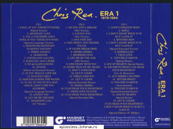 track list:
 


fool (if you think it�s over) (edited a volverme loco (fool if you think it�s over)