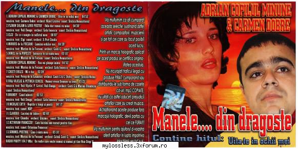 manele... din &nbsp;1. adrian copilul minune & carmen dobre uita-te ochii &nbsp;2. florin salam Eu