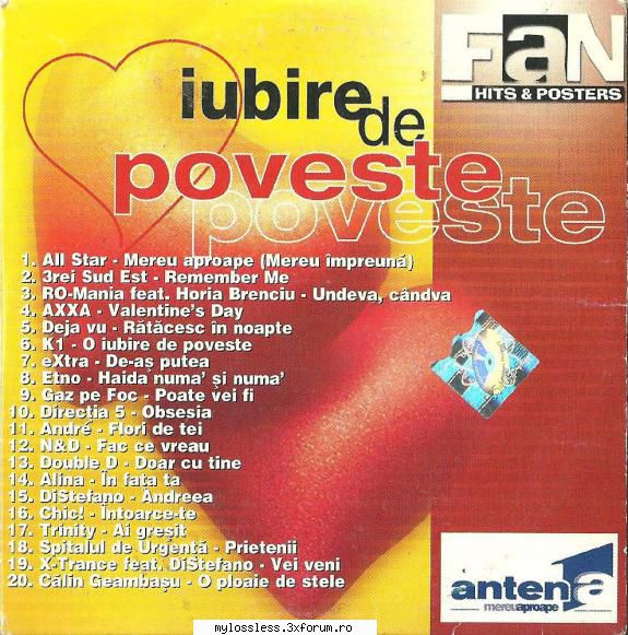 fan hits posters iubire poveste (2001) fan hits & posters iubire poveste (2001) all star mereu