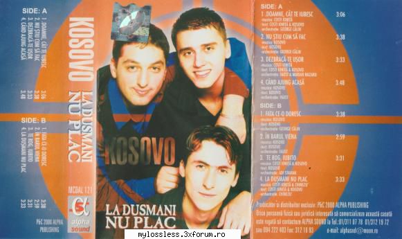 kosovo dusmani plac (caseta) 2000 dusmani plac rip caseta flac a1. kosovo doamne, cat a2. kosovo
