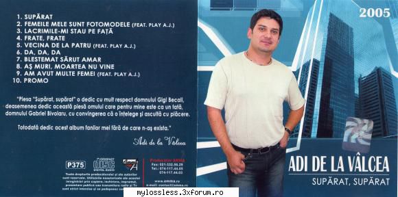 Adi de la Valcea - Suparat, suparat-CD-FLAC-2005-MiNT - Lossless - @ Muzica/Albume in format Lossless [FLAC]-[ROMANEASCA]