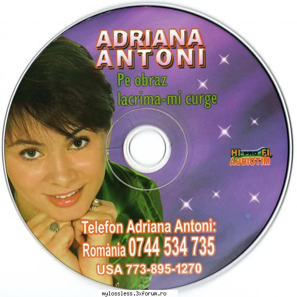 Adriana Antoni - Pe obraz lacrima-mi curge-CD-FLAC-2006-MiNT - Lossless - @ Muzica/Albume in format Lossless [FLAC]-[ROMANEASCA]