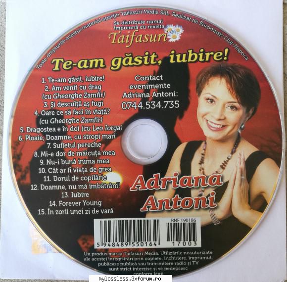 Adriana Antoni - Te-am gasit iubire-2017-CD-ALBUM-MP3-320KBps-NF - Lossless - @ Muzica/Albume in format [MP3]-[ROMANEASCA/STRAINA]
