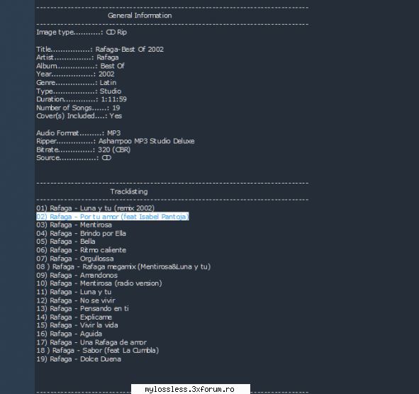 ...:::CERERE / REQUEST de Albume, Melodii in format FLAC !:::... - ANYSH2007 - @ Muzica/Albume in format Lossless [FLAC]-[ROMANEASCA]