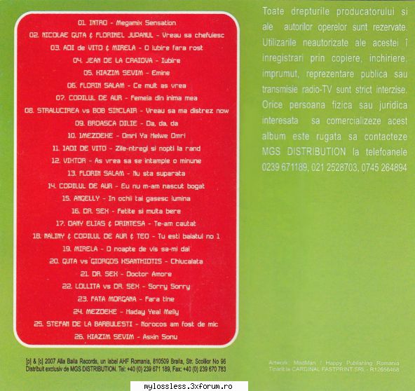 ...:::CERERE / REQUEST de Albume, Melodii in format FLAC !:::... - VitanClub - @ Muzica/Albume in format Lossless [FLAC]-[ROMANEASCA]