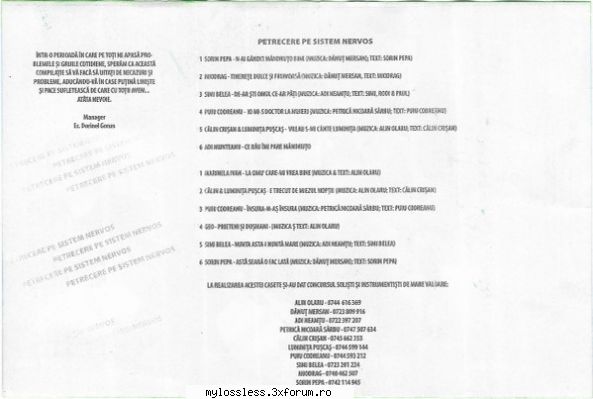 ...:::CERERE / REQUEST de Albume, Melodii in format FLAC !:::... - cristihd - @ Muzica/Albume in format Lossless [FLAC]-[ROMANEASCA]