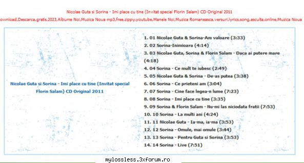 ...:::CERERE / REQUEST de Albume, Melodii in format FLAC !:::... - GreenWhite - @ Muzica/Albume in format Lossless [FLAC]-[ROMANEASCA]