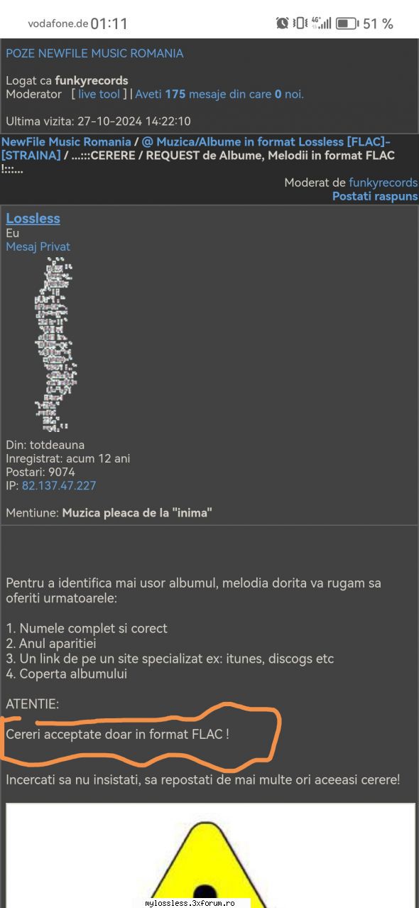 ...:::CERERE / REQUEST de Albume, Melodii in format FLAC !:::... - funkyrecords - @ Muzica/Albume in format Lossless [FLAC]-[STRAINA]
