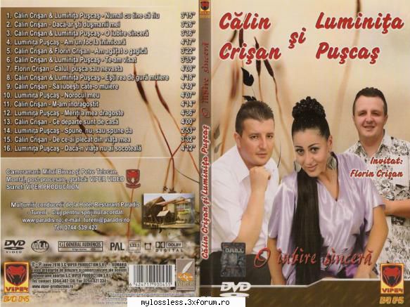 Calin Crisan si Luminita Puscas - O iubire sincera-2010-DVD-NF - Lossless - @ DVD-uri Romanesti cu muzica [VIDEO]