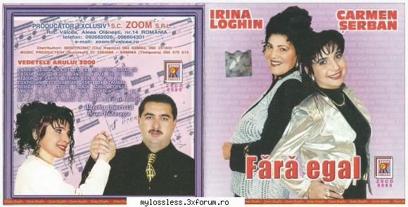 Carmen Serban & Irina Loghin - Fara egal-CD-FLAC-2000-MiNT - Lossless - @ Muzica/Albume in format Lossless [FLAC]-[ROMANEASCA]