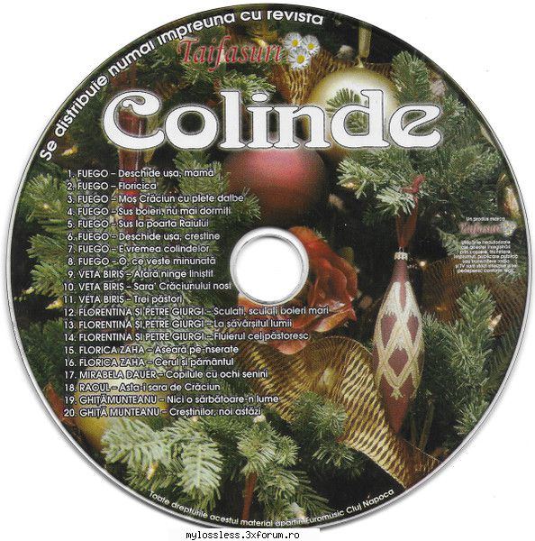 Colinde 2007 (Best Of) - Tracklist: 1 FUEGO (7)� - @ Muzica/Albume in format [MP3]-[ROMANEASCA/STRAINA]