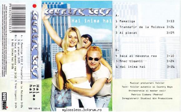 Country Boys - Hai inima hai-(Cassette-rip)-2001-LOSSLESS-NoGrp - Lossless - @ Muzica/Albume in format Lossless [FLAC]-[ROMANEASCA]