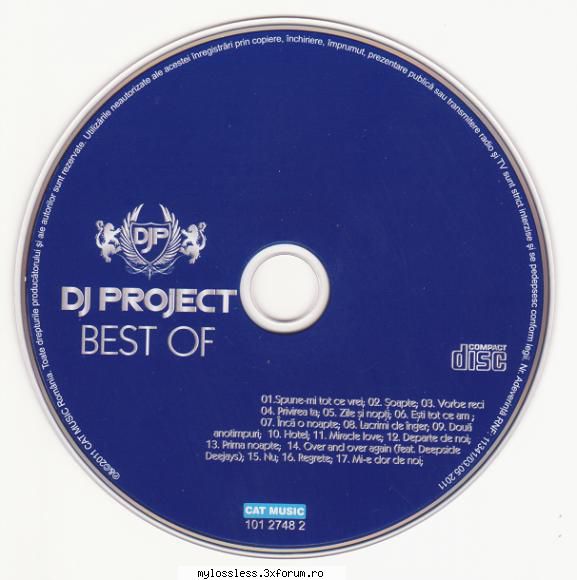 DJ Project - Best Of-CD-FLAC-2011-NoGrp - Lossless - @ Muzica/Albume in format Lossless [FLAC]-[ROMANEASCA]
