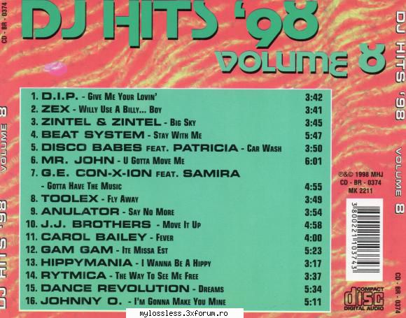 Dj Hits '98 - Volume 8 - teomar2007 - @ Muzica/Albume in format [MP3]-[ROMANEASCA/STRAINA]