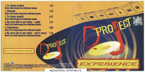 Dj Project - Experience-CD-FLAC-2000-MiNT - Lossless - @ Muzica/Albume in format Lossless [FLAC]-[ROMANEASCA]