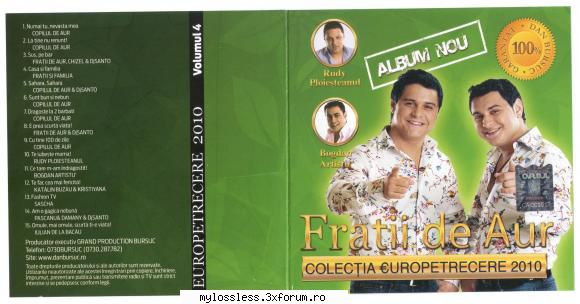 Fratii de Aur - Colectia Europetrecere vol.4-MAG-2010-LOSSLESS-MiNT - Lossless - @ Muzica/Albume in format Lossless [FLAC]-[ROMANEASCA]
