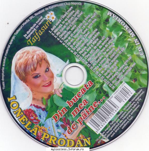 Ionela Prodan - Din bucata mea de paine...-CD-FLAC-2018-MiNT - Lossless - @ Muzica/Albume in format Lossless [FLAC]-[ROMANEASCA]