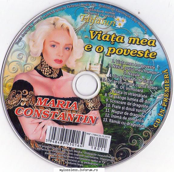 Maria Constantin - Viata mea e o poveste-CD-FLAC-2018-MiNT - Lossless - @ Muzica/Albume in format Lossless [FLAC]-[ROMANEASCA]