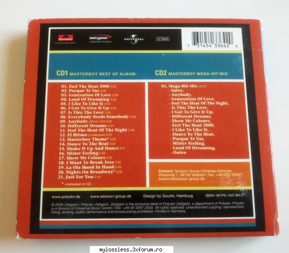 Masterboy � Best Of (2 x CD, Compilation) FLAC - TestPoint - @ Muzica/Albume in format Lossless [FLAC]-[STRAINA]