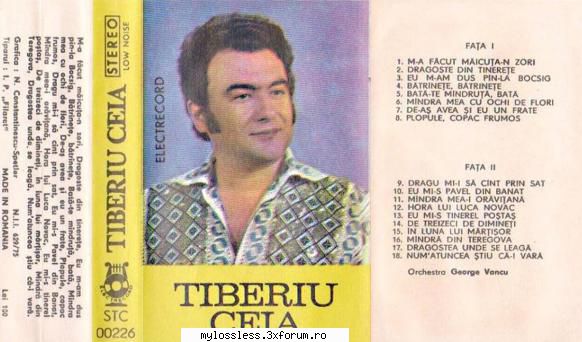 <::Muzica ROManeasca de pe Casete Audio::>> - sorin00098 - @ Muzica/Albume in format Lossless [FLAC]-[ROMANEASCA]