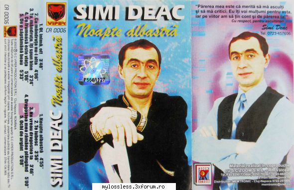 <::Muzica ROManeasca de pe Casete Audio::>> - sorin00098 - @ Muzica/Albume in format Lossless [FLAC]-[ROMANEASCA]
