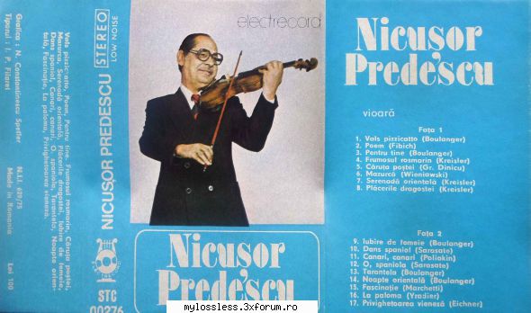 <::Muzica ROManeasca de pe Casete Audio::>> - sorin00098 - @ Muzica/Albume in format Lossless [FLAC]-[ROMANEASCA]