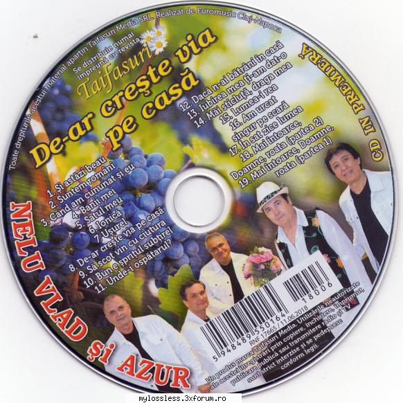 Nelu Vlad si Azur - De-ar creste via pe casa-CD-FLAC-2018-MiNT - Lossless - @ Muzica/Albume in format Lossless [FLAC]-[ROMANEASCA]