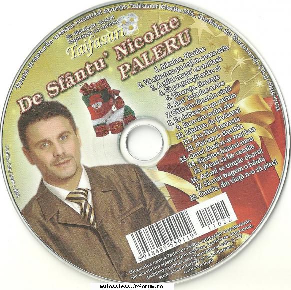 Nicu Paleru - De Sfantu' Nicolae Paleru (2011) CD-Flac--MiNT - andrei88sv - @ Muzica/Albume in format Lossless [FLAC]-[ROMANEASCA]