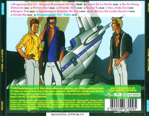 O-Zone - DiscO-Zone (2002) - Dj CX - @ Muzica/Albume in format Lossless [FLAC]-[ROMANEASCA]