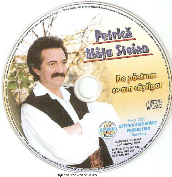 Petrica Matu Stoian - De pastram ce-am castigat-CD-FLAC-2005-Martzy - Lossless - @ Muzica/Albume in format Lossless [FLAC]-[ROMANEASCA]