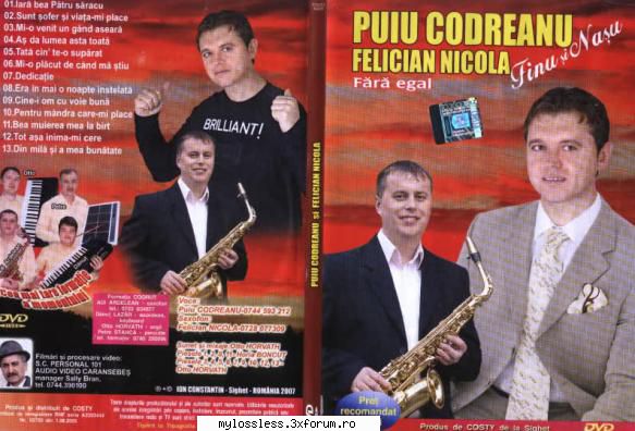 Puiu Codreanu & Felician Nicola - Fara Egal-2007-DVD-NF - Lossless - @ DVD-uri Romanesti cu muzica [VIDEO]